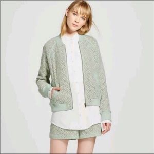 Victoria Beckham Target Lace Bomber Jacket